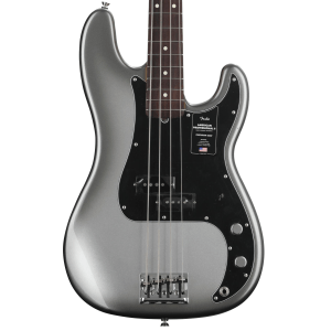 Fender American Professional II Precision Bass - Mercury with Rosewood Fingerboard