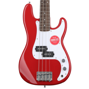 Squier Mini Precision Bass Electric Bass - Dakota Red with Laurel Fingerboard