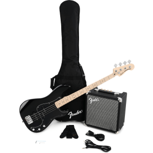Squier Affinity Series Precision Bass PJ Pack Black with Maple Fingerboard