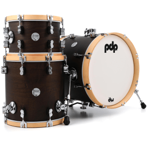 PDP Concept Maple Classic Bop 3-piece Shell Pack - Walnut with Natural Hoops