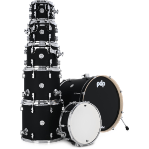 PDP Concept Maple Shell Pack - 7-Piece - Satin Black