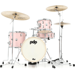 PDP New Yorker 4-piece Shell Pack - Pale Rose Sparkle