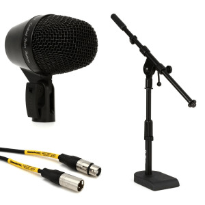 Shure PGA52 Cardioid Dynamic Kick Drum Microphone with Stand and Cable