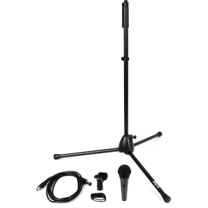 Shure PGA58BTS Dynamic Vocal Microphone Bundle with Cable and Stand