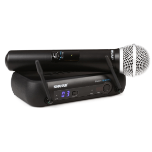 Shure PGXD4 Wireless Receiver with DEMO PG58 Wireless Handheld Microphone Transmitter - X8 Band
