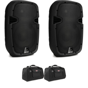 Behringer PK110A 320W 10 inch Powered Speaker Pair With Bags