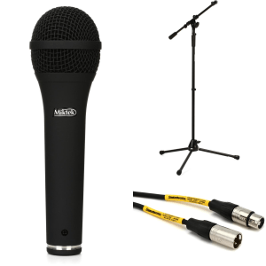 Miktek PM9 Dynamic Microphone Bundle with Stand and Cable