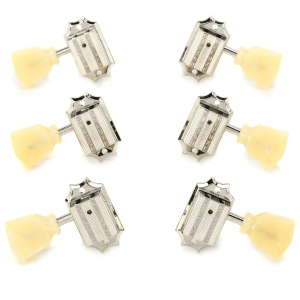 Gibson Accessories Vintage Tuning Machine Heads - Nickel with Yellow Buttons