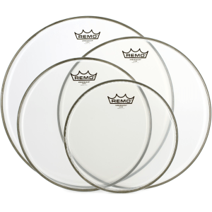 Remo Ambassador Clear 4-piece Tom Pack - 10/12/14/16 inch
