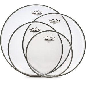 Remo Emperor Clear 4-piece Tom Pack - 10/12/14/16 inch