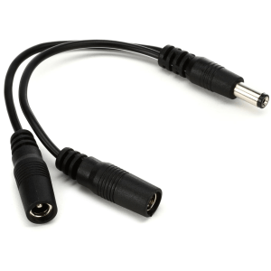 Voodoo Lab 2.1mm Output Splitter Adapter Cable - Dual Straight to Straight - 4 inch