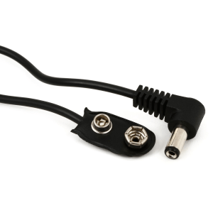 Voodoo Lab Battery Snap to Right Angle 2.1mm Pedal Power Cable - 18"