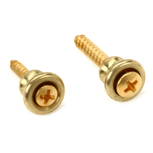 Gibson Accessories Strap Buttons 2-pack - Brass