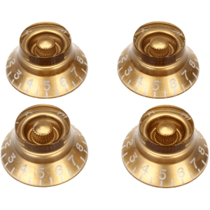 Gibson Accessories Top Hat Knobs 4-pack - Vintage Gold