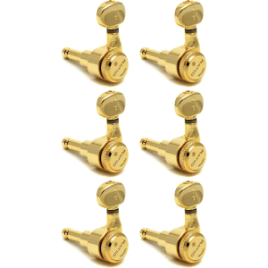 Graph Tech PRL-8731-G0 Ratio Electric 6-In-Line Locking Tuned Machine Heads - Classic Style / Gold Finish