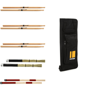 Promark Drumstick Variety Bundle - 5A, Wood Tip
