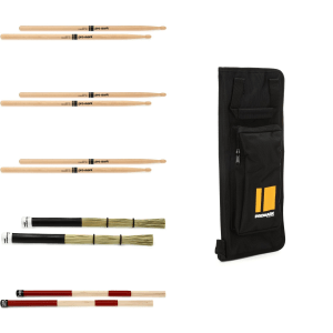 Promark Drumstick Variety Bundle - 5B, Wood Tip