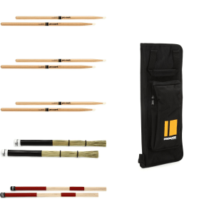 Promark Drumstick Variety Bundle - 5A, Nylon Tip