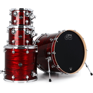 DW Performance Series 4-piece Shell Pack with 22-inch Bass Drum - Antique Ruby Oyster