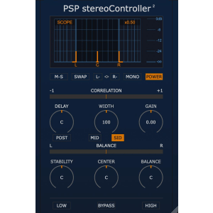 PSP Audioware Stereo Controller 2 Plug-in