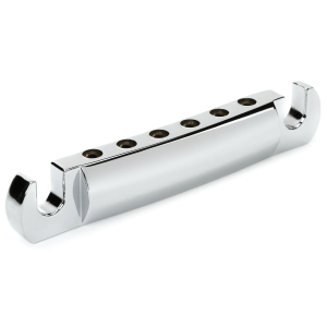 Gibson Accessories Stop Bar Tailpiece with Studs & Inserts - Chrome