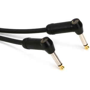 D'Addario PW-AMSPRR-105 American Stage Right Angle to Right Angle Patch Cable - 6 inch