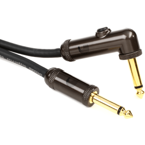D'Addario PW-AGRA-10 Circuit Breaker Straight to Right Angle Instrument Cable - 10 foot