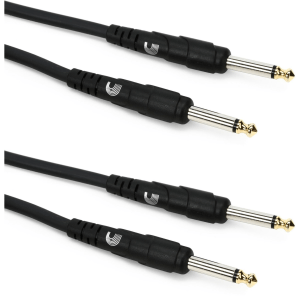 D'Addario PW-CGTPRO-10 Classic Pro Straight to Straight Instrument Cable - 10 foot -2-pack Sweetwater Exclusive