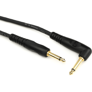 D'Addario PW-GRA-20 Custom Series Straight to Right Angle Instrument Cable - 20 foot