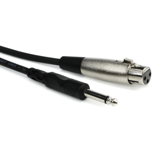 Hosa PXF-120 XLR Female to 1/4 inch TS Male Unbalanced Interconnect Cable - 20 foot