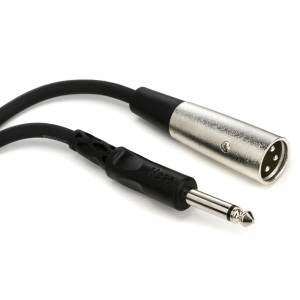 Hosa PXM-110 1/4 inch TS Male to XLR Male Unbalanced Interconnect Cable - 10 foot