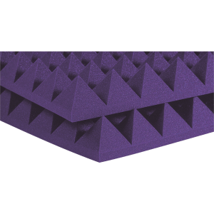 Auralex 4 inch Studiofoam Pyramids 2x2 foot Acoustic Panel 6-pack - Purple