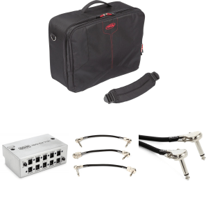 SKB Pedalboard Kit with Carry Bag MXR Power Supply & Cables