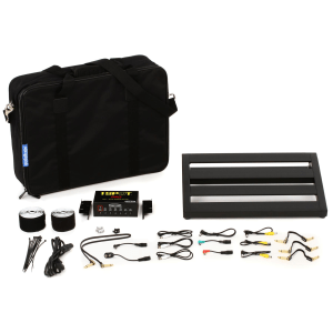 Pedaltrain Compact Gigging Pedalboard Kit with Truetone Power & EBS Premium Cables