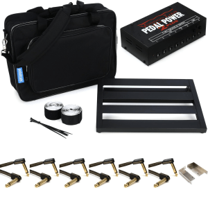 Pedaltrain Gigging Pedalboard Kit with Voodoo Power & EBS HP Cables