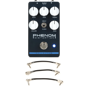 Wampler Phenom Distortion Pedal with Patch Cables
