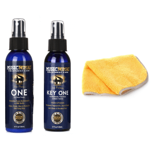 MusicNomad Piano Care Bundle - Cleaner, Polish, and Duster