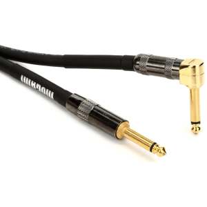 Mogami Platinum Guitar R Cable - 1/4-inch TS to Right Angle 1/4-inch TS Cable - 20 foot
