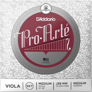 D'Addario J58 Pro-Arte Viola String Set - Medium Scale, Medium Tension (10-pack)