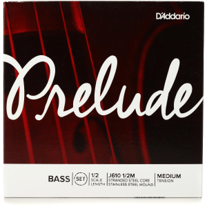 D'Addario J610 Prelude Double Bass String Set - 1/2 Size Medium Tension