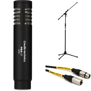 Audio-Technica PRO 37 Small-diaphragm Condenser Microphone Bundle with Stand and Cable
