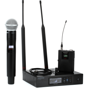 Shure QLXD124/85 Combo Wireless Handheld and Lavalier Microphone System - J50A Band