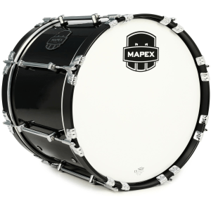 Mapex Quantum Mark II Marching Bass Drum - 14 x 18 inch, Gloss Black