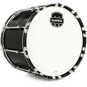Mapex Quantum Mark II Marching Bass Drum - 14-inch x 20-inch, Gloss Black