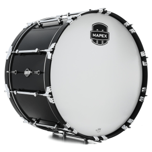 Mapex Quantum Mark II Marching Bass Drum - 14 x 24 inch, Gloss Black