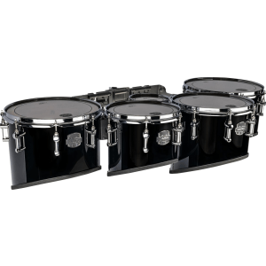 Mapex Quantum Mark II Classic Cut Marching Tenor Drum Quintet- 6-/10-/12-/13-/14-inch - Gloss Black