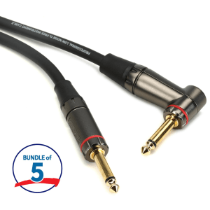 Gator Cableworks Headliner Series Instrument Cable (5 Pack) - 10 foot