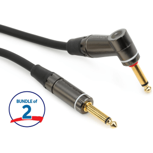 Gator Cableworks Headliner Series Quiet Instrument Cable (2 Pack) - 30 foot