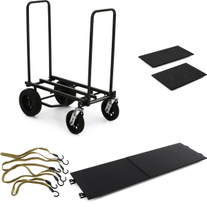 Rock N Roller R12STEALTH All-Terrain Stealth 8-in-1 Folding Multi-Cart Accessories Bundle