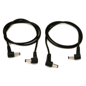 Voodoo Lab 2.1mm Pedal Power Cable - Right Angle to Right Angle - 24 inch (2-pack)